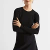 Seed Heritage Dresses-Crepe Mini Shift Dress Black
