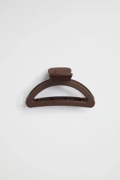 Seed Heritage Hair Accessories-Crescent Hair Claw Hot Chocolate
