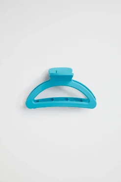 Seed Heritage Hair Accessories-Crescent Hair Claw Peacock Blue