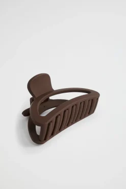 Seed Heritage Hair Accessories-Crescent Hair Claw Hot Chocolate