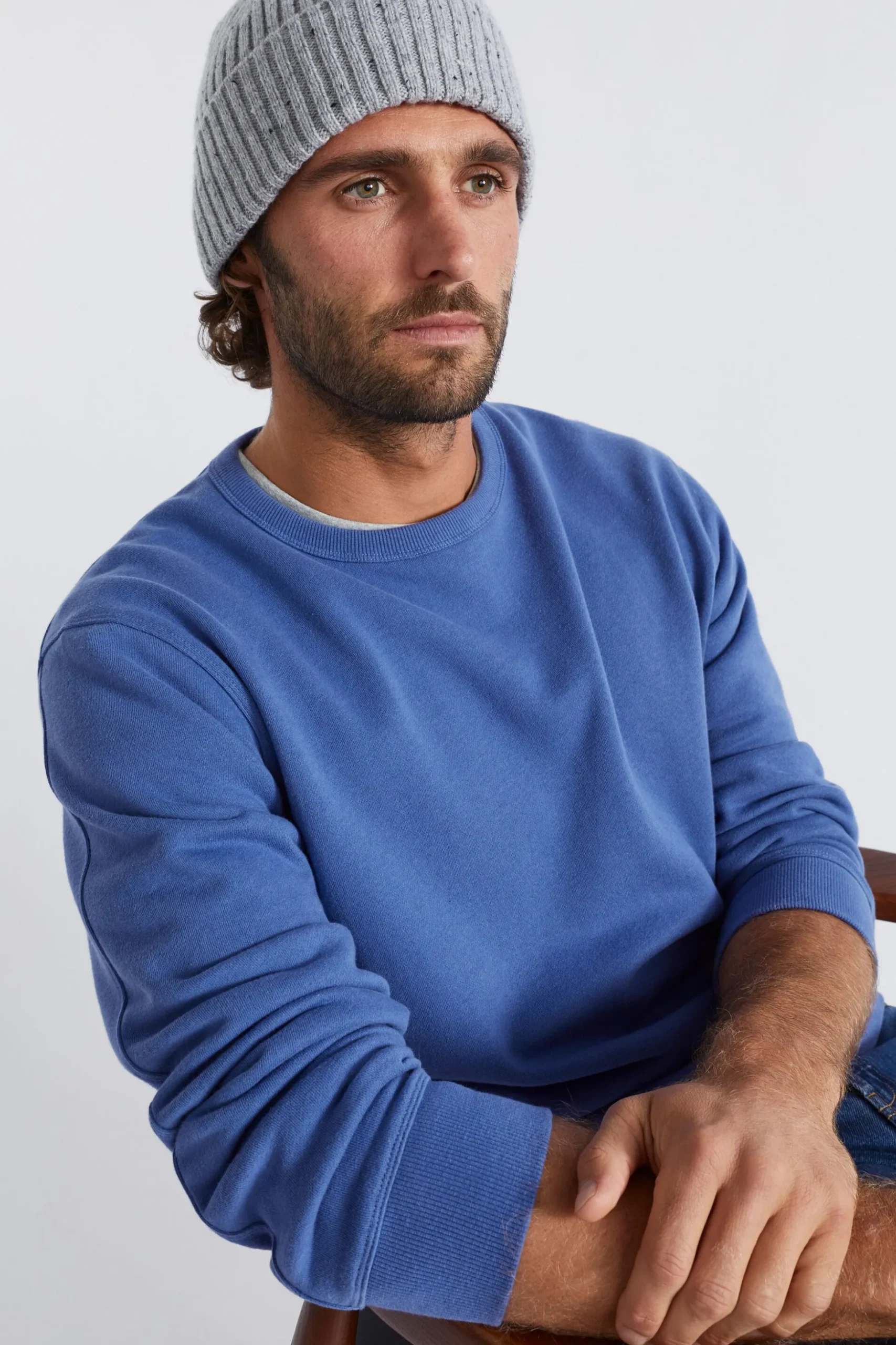 Seed Heritage T-Shirts & Sweaters-Crewneck Sweatshirt Dutch Blue