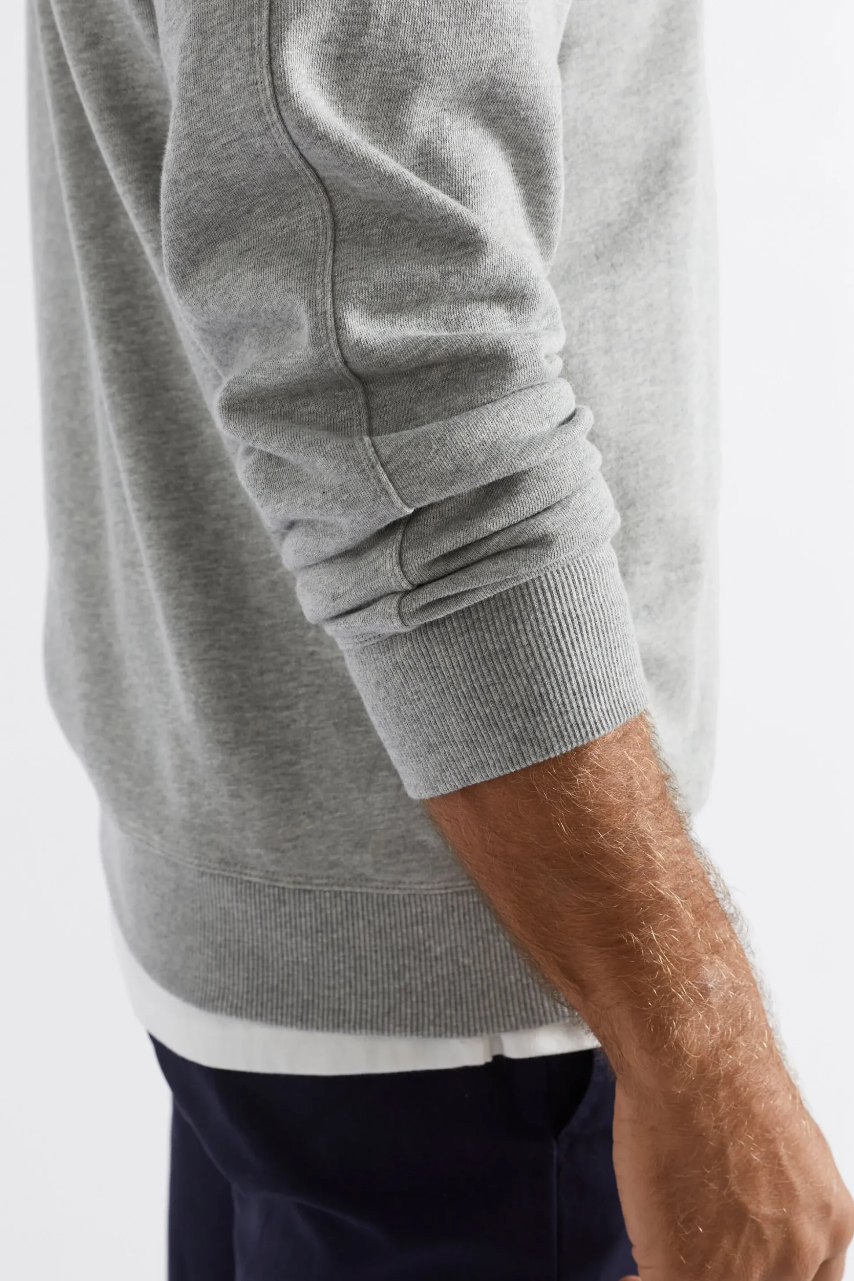 Seed Heritage T-Shirts & Sweaters-Crewneck Sweatshirt Grey Marle