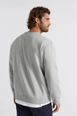 Seed Heritage T-Shirts & Sweaters-Crewneck Sweatshirt Grey Marle
