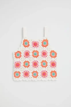 Seed Heritage T-Shirts & Tops-Crochet Cami Multi