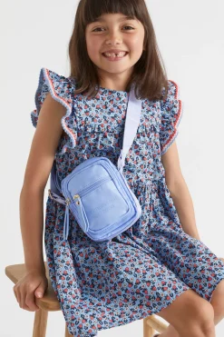 Seed Heritage Dresses-Crochet Trim Ditsy Dress Periwinkle