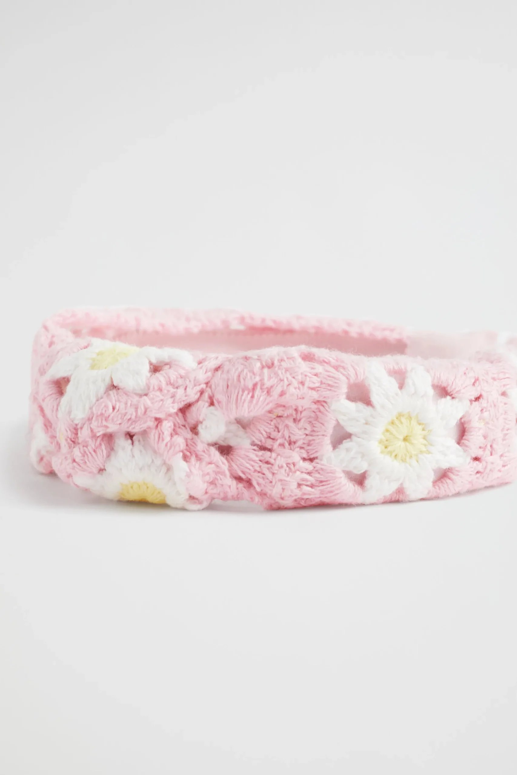Seed Heritage Hair Accessories-Crochet Turban Headband Dusty Rose