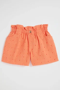 Seed Heritage Shorts-Cutwork Short Tangerine