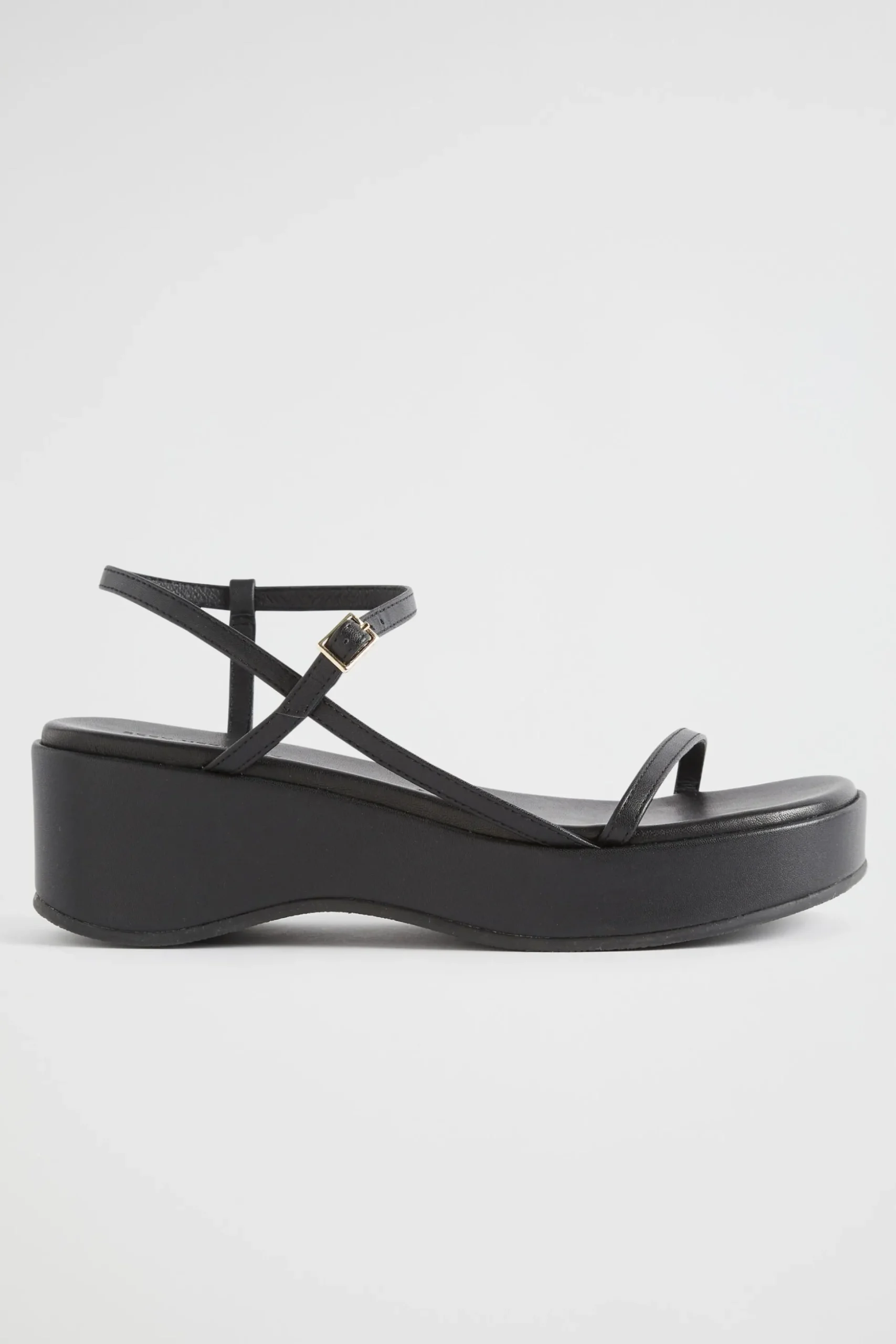 Seed Heritage Sandals & Thongs-Dahlia Strappy Wedge Black