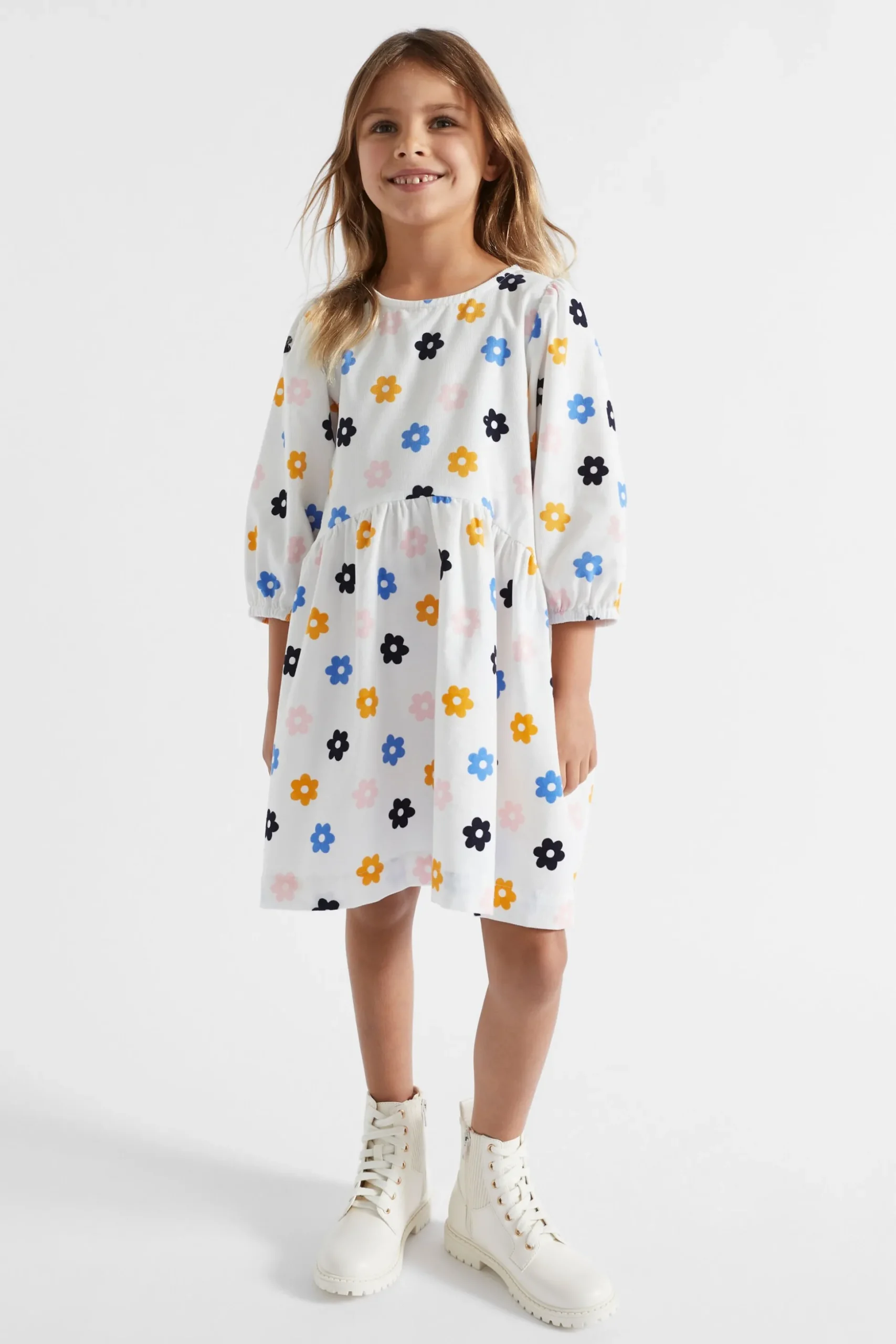 Seed Heritage Dresses-Daisy Cord Dress Canvas