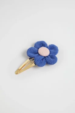 Seed Heritage Hair Accessories-Daisy Cord Snap Soft Cobalt