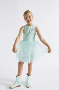Seed Heritage Dresses-Daisy Embroidered Dress Mint