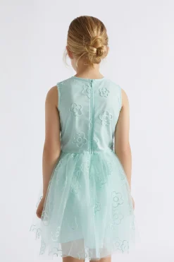 Seed Heritage Dresses-Daisy Embroidered Dress Mint