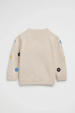 Seed Heritage Knitwear & Sweaters-Daisy Knit Oat Marle