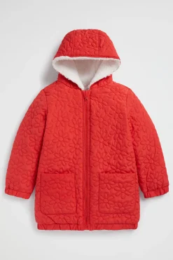 Seed Heritage Jackets & Vests-Daisy Quilted Anorak Super Red
