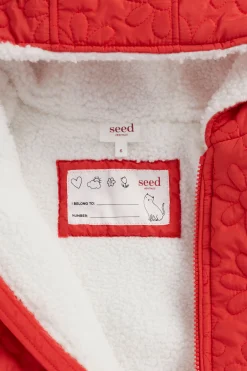 Seed Heritage Jackets & Vests-Daisy Quilted Anorak Super Red