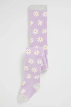 Seed Heritage Tights-Daisy Tights Orchid