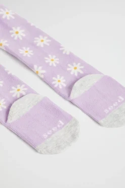 Seed Heritage Tights-Daisy Tights Orchid