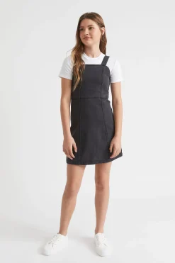 Seed Heritage Denim & Jeans-Denim A-Line Dress Black Wash