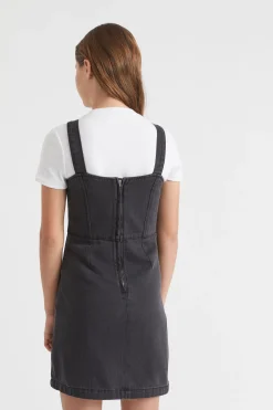 Seed Heritage Denim & Jeans-Denim A-Line Dress Black Wash