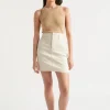 Seed Heritage Skirts-Denim Fitted Skirt Magnolia