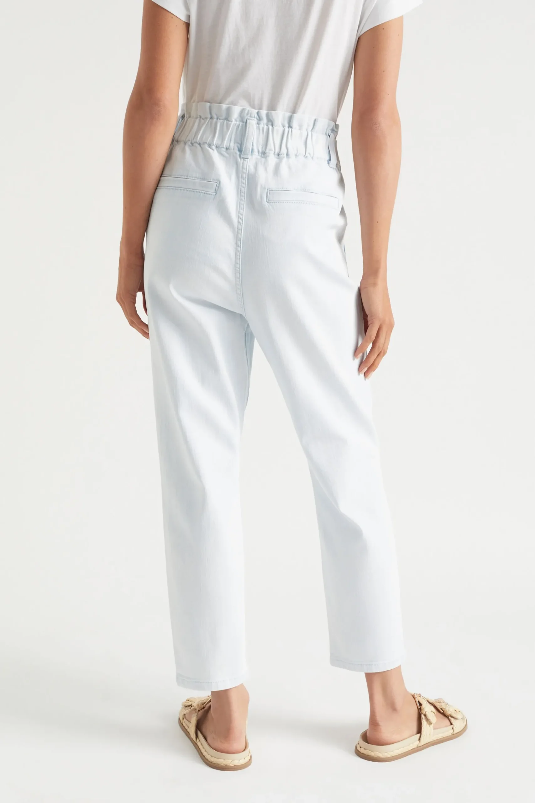 Seed Heritage Pants-Denim Paperbag Pocket Jean Arctic Wash