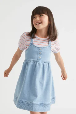 Seed Heritage Denim & Jeans-Denim Pinafore Classic Wash