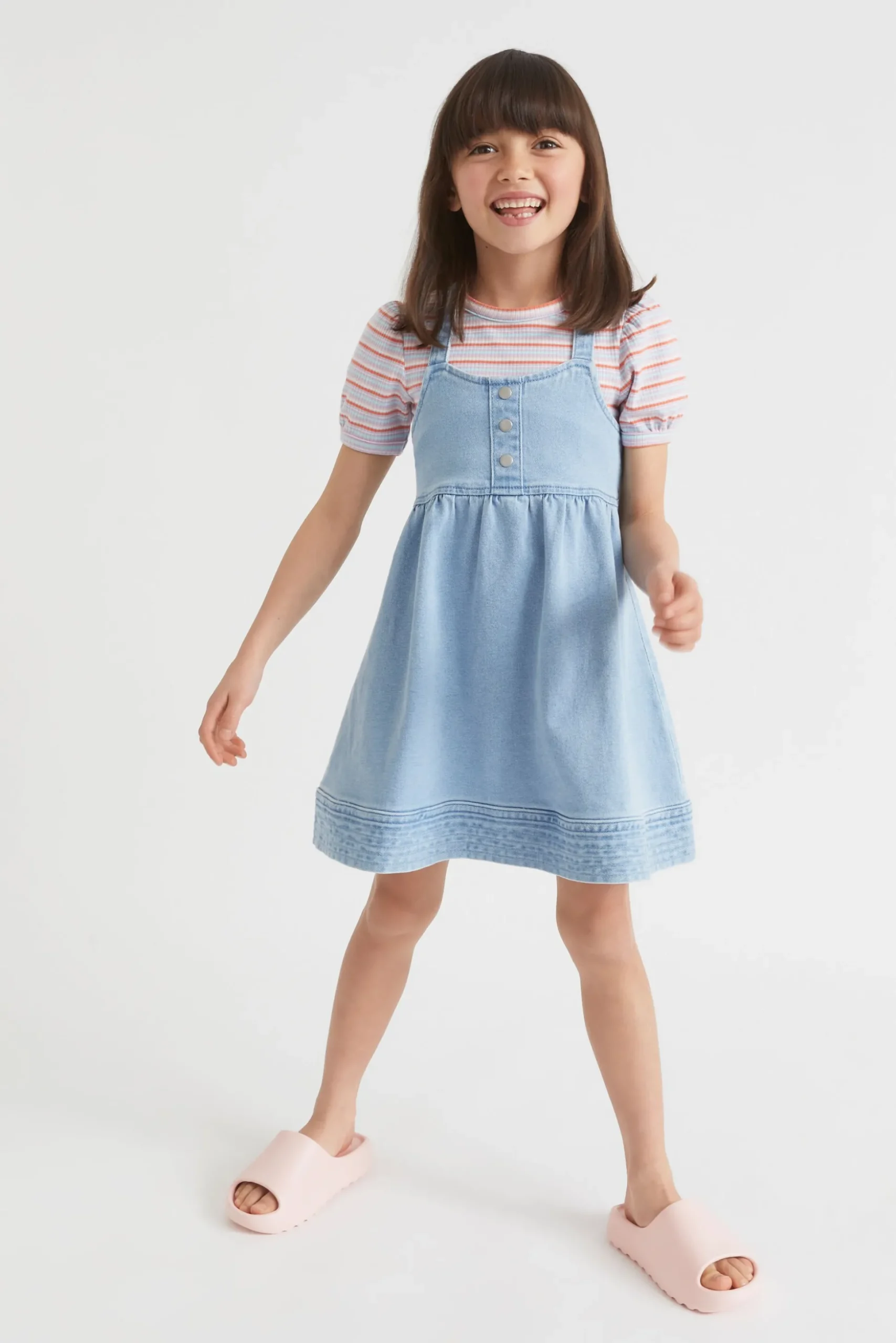 Seed Heritage Denim & Jeans-Denim Pinafore Classic Wash