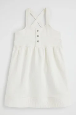 Seed Heritage Denim & Jeans-Denim Pinafore Vintage White Wash