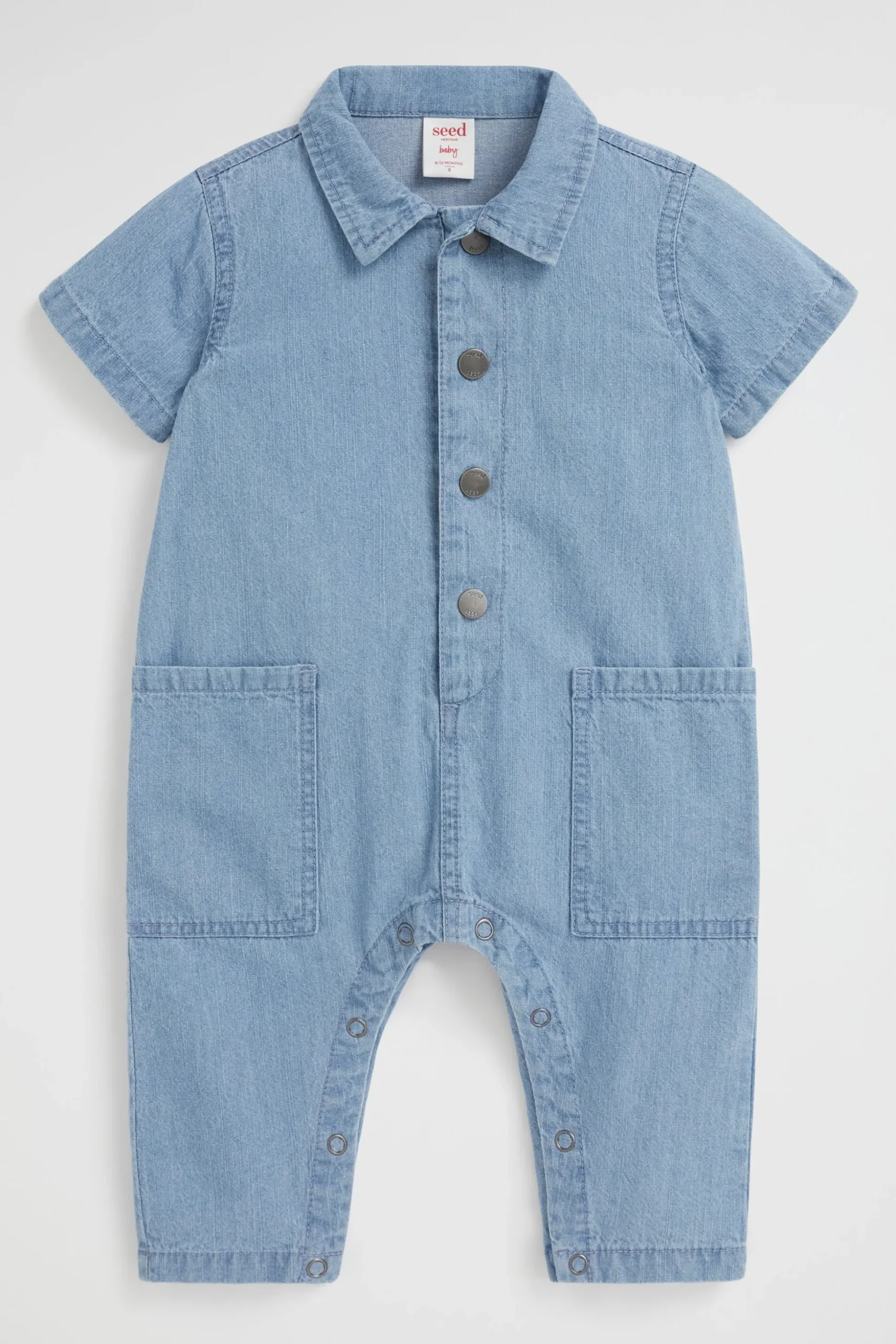 Seed Heritage Denim & Jeans-Denim Romper Mid Classic