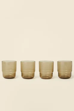 Seed Heritage Kitchen & Dining-Devon Tumbler Set Of 4 Amber