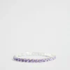 Seed Heritage Jewellery-Diamante Stretch Bracelet Orchid