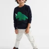 Seed Heritage Knitwear & Sweaters-Dino Crew Knit Midnight Blue