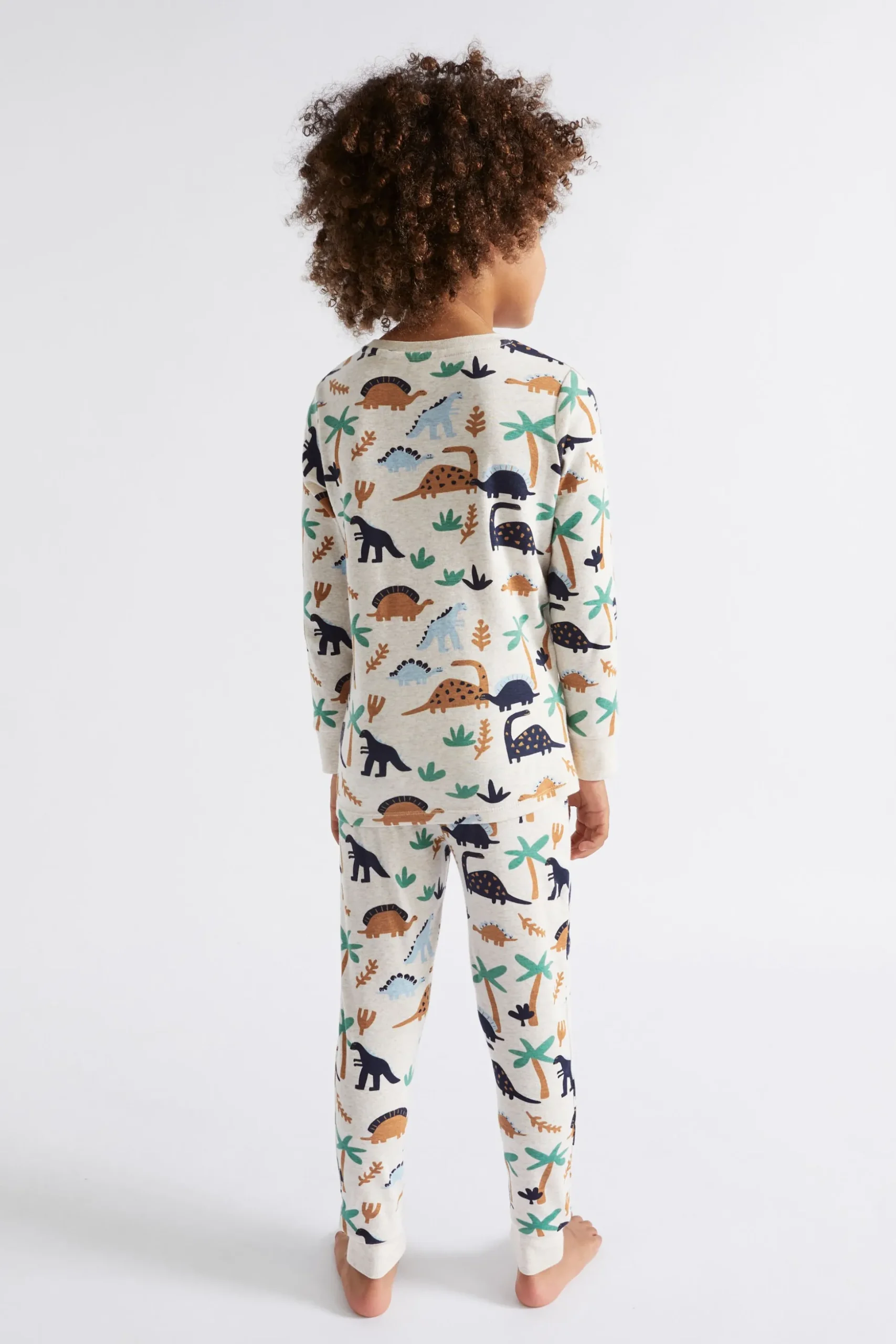 Seed Heritage Pyjamas & Sleepwear-Dino Pyjama Oat Marle