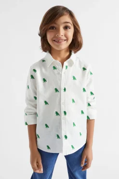 Seed Heritage T-Shirts & Tops-Dino Shirt Canvas