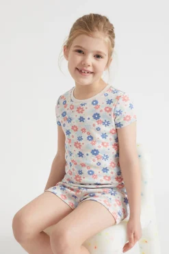 Seed Heritage Pyjamas & Sleepwear-Ditsy Pyjama Oat Marle