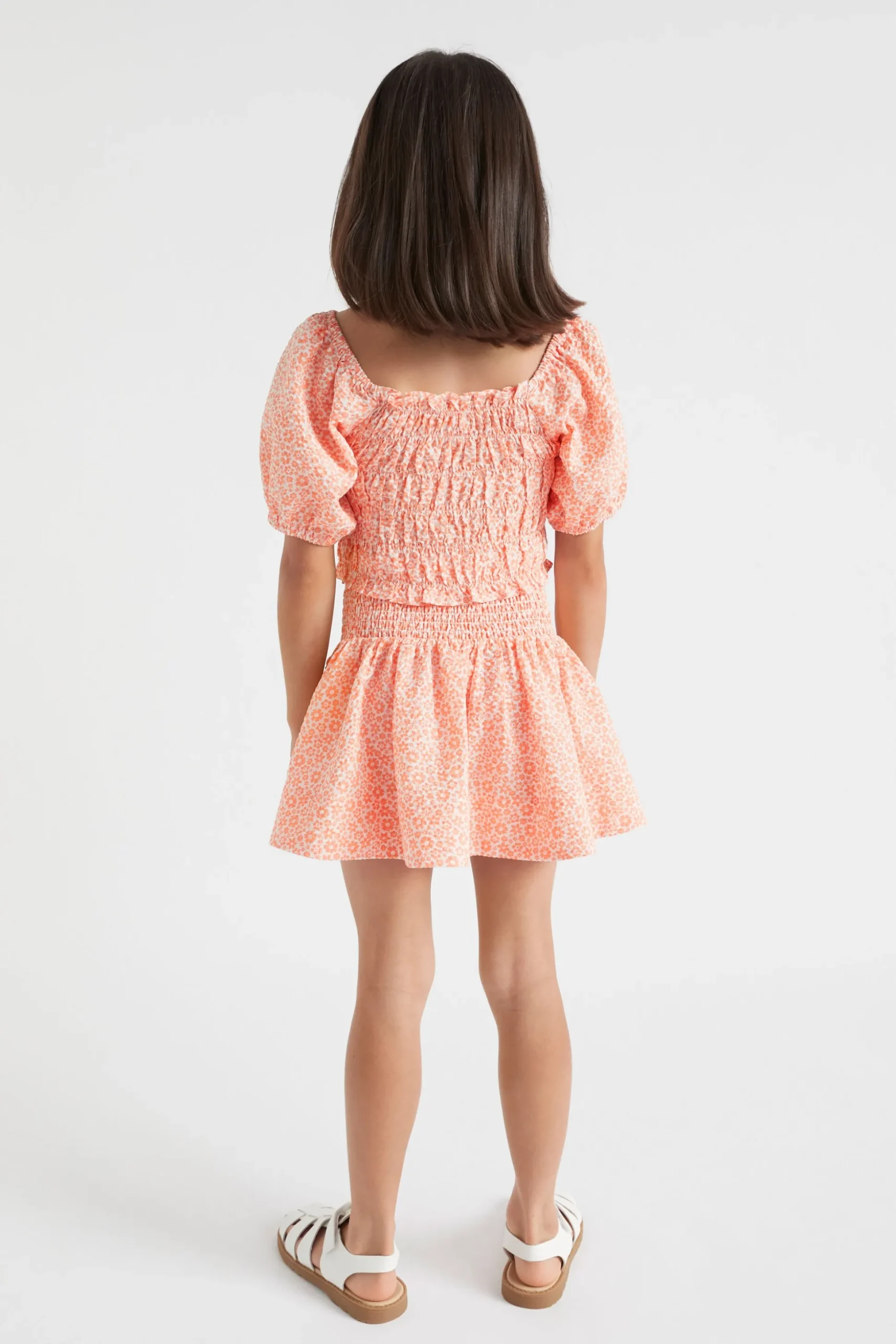 Seed Heritage Skirts-Ditsy Skirt Mango