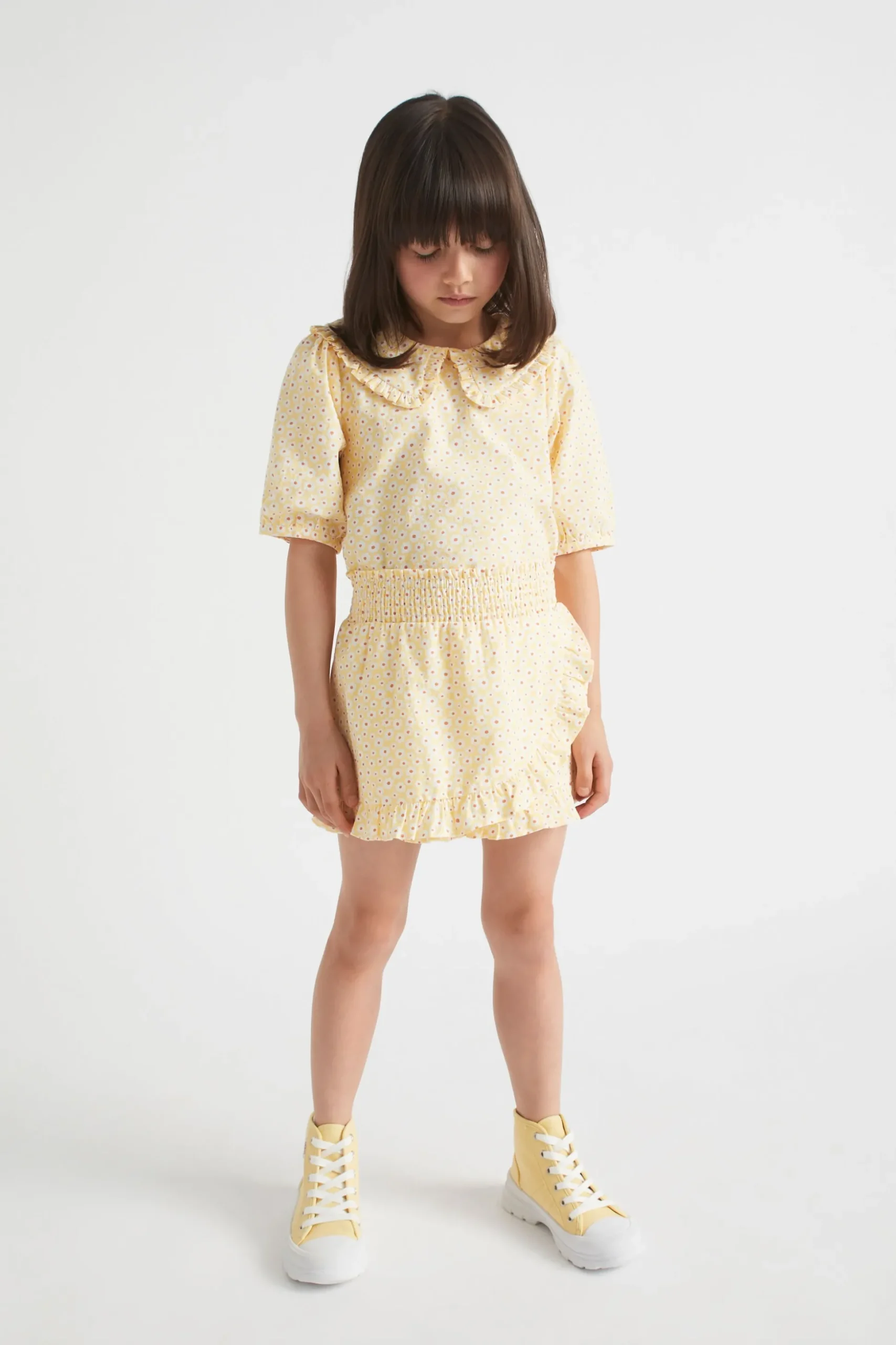 Seed Heritage Shorts-Ditsy Skort Buttercup