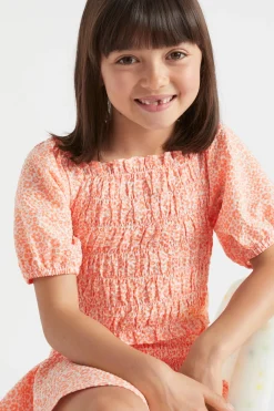 Seed Heritage T-Shirts & Tops-Ditsy Top Mango
