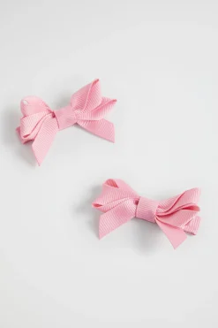 Seed Heritage Hair Accessories-Double Bow Clips Camelia