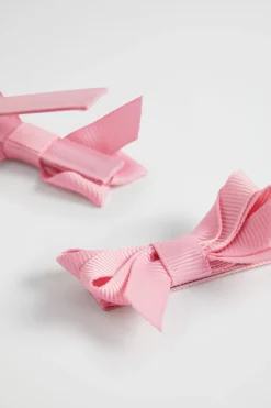 Seed Heritage Hair Accessories-Double Bow Clips Camelia