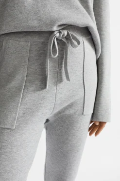 Seed Heritage Pants-Double Knit Trackpant Silver Marle