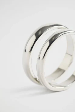 Seed Heritage Jewellery-Double Ring Silver
