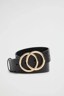 Seed Heritage Belts-Double Ring Belt Black
