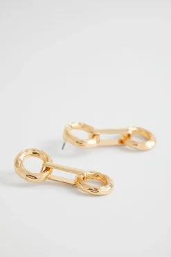 Seed Heritage Jewellery-Double Ring Earring Gold