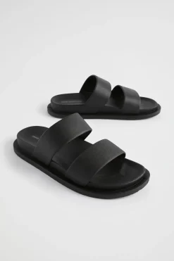 Seed Heritage Sandals & Thongs-Double Strap Jelly Black
