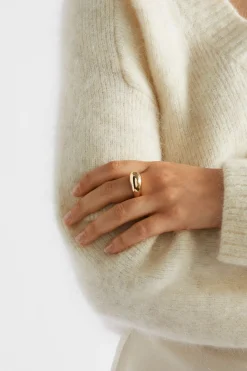 Seed Heritage Jewellery-Drop Ring Gold