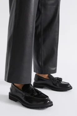 Seed Heritage Loafers-Effy Chunky Loafer Black