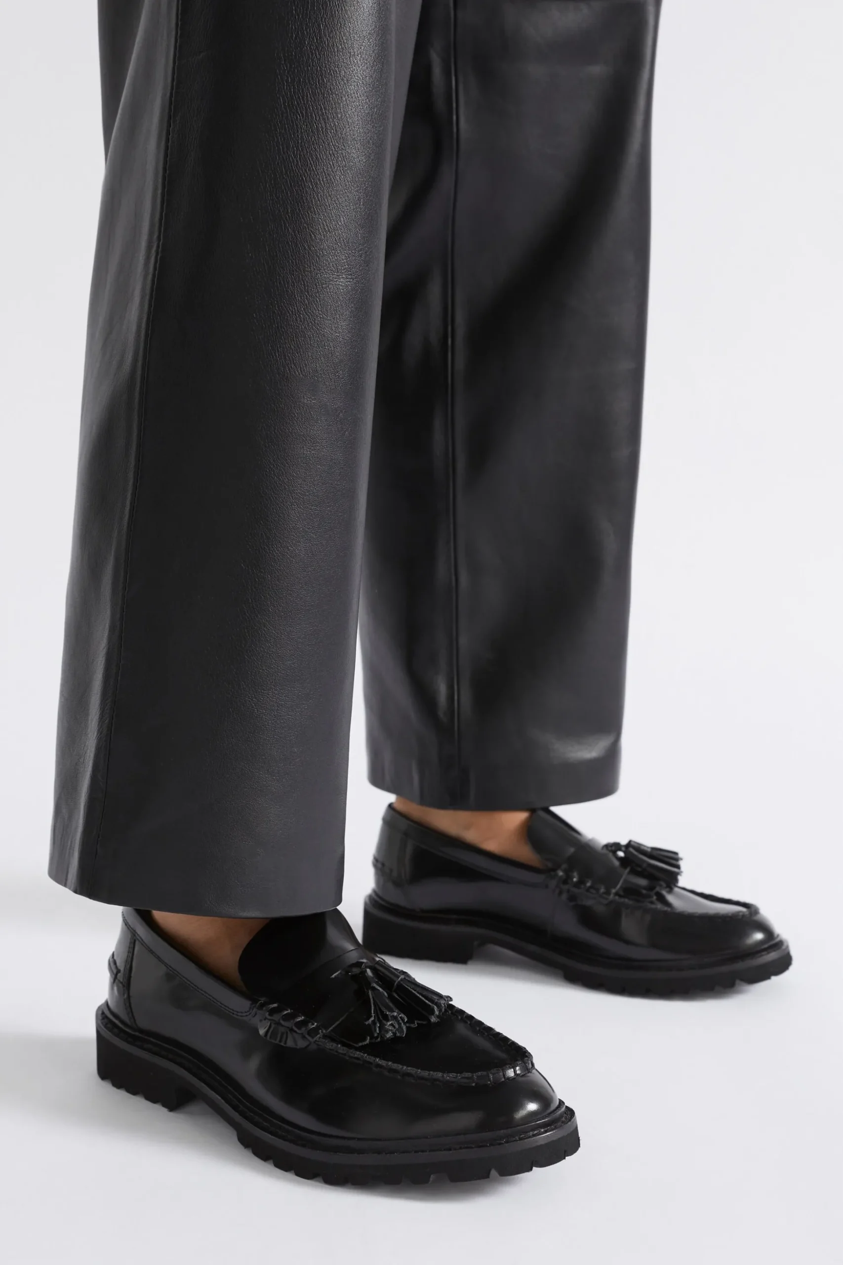 Seed Heritage Loafers-Effy Chunky Loafer Black
