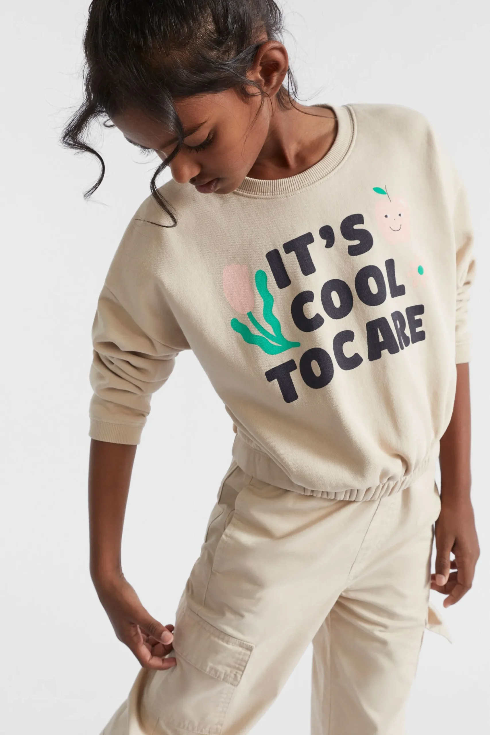 Seed Heritage T-Shirts & Tops-Elasticated Sweat Ecru