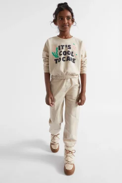 Seed Heritage T-Shirts & Tops-Elasticated Sweat Ecru